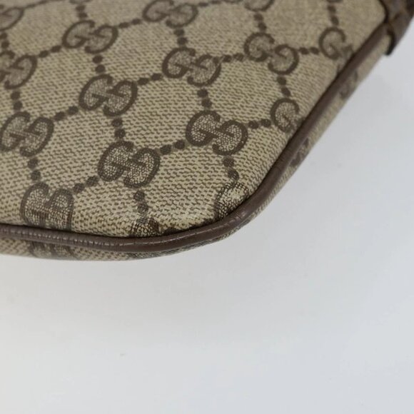 GUCCI GG Supreme Web Sherry Line Bag PVC Beige Gold 904 02 047 Auth 142439 - Picture 4 of 16